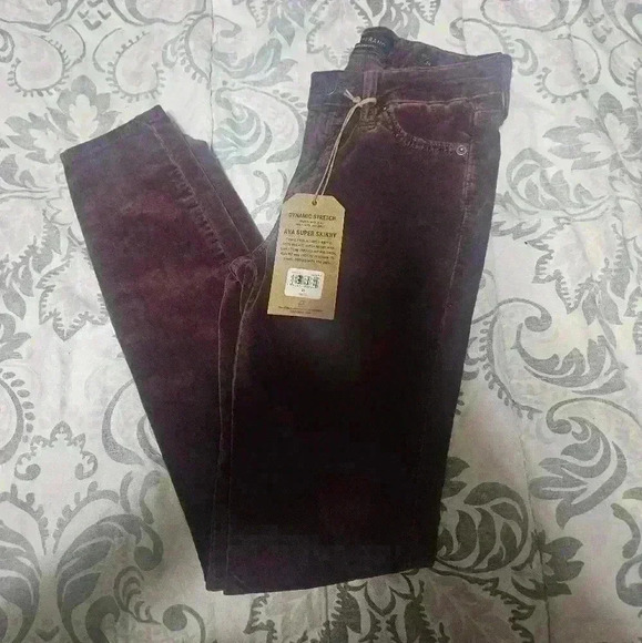 NWT! maroon lucky brand skinny jeans! - Picture 1 of 5